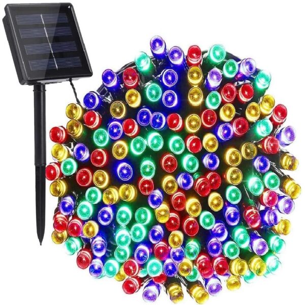 LUCES DE LED PARA NAVIDAD CON PANEL SOLAR DE 200LUM 20M