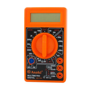 MULTITESTER DIGITAL NARANJA ASAKI