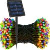 LUCES DE LED PARA NAVIDAD CON PANEL SOLAR DE 200LUM 20M