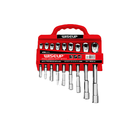 LLAVE TIPO L CON AGUJERO, 9 PIEZAS