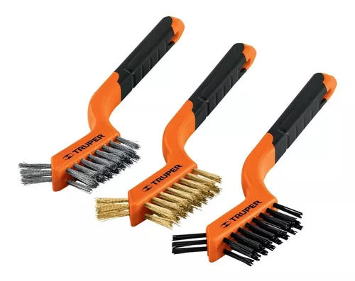 JUEGO DE 3 MINI CEPILLO DE ALAMBRE TRUPER JCEA-3