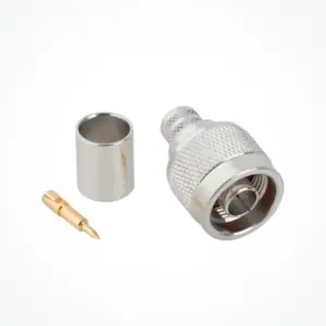 CONECTOR N MACHO RG-8 / LRM400 RECTO CRIMPING