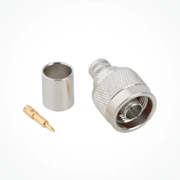 CONECTOR N MACHO RG-8 / LRM400 RECTO CRIMPING