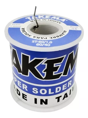 ESTAÑO PARA SOLDAR TAKEMA DE 1.00MM DE 1LBRA