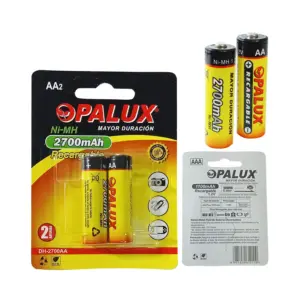 PILAS RECARGABLES AA 2700MHA OPALUX