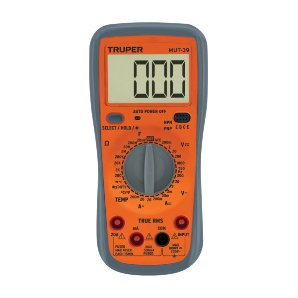 MULTIMETRO PROFECIONAL TRUPER MUT 39 10402