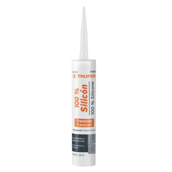 SILICONA TRANSPARENTE DE 280 ML TRUPER