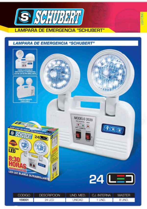 LUZ DE EMERGENCIA SHUBERT 9H